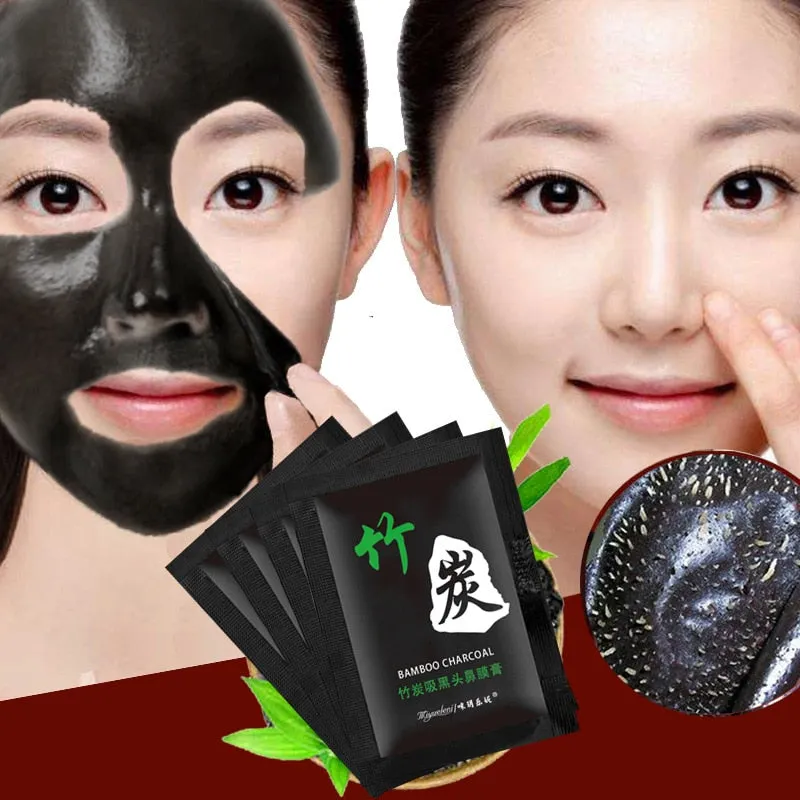 1 Pcs Sell Bamboo Charcoal Blackhead Remove Facial Masks Deep Cleansing Purifying Peel Off Black Nud Facail Face Masks