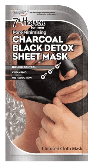 7th Heaven Charcoal Black Detox Sheet Mask