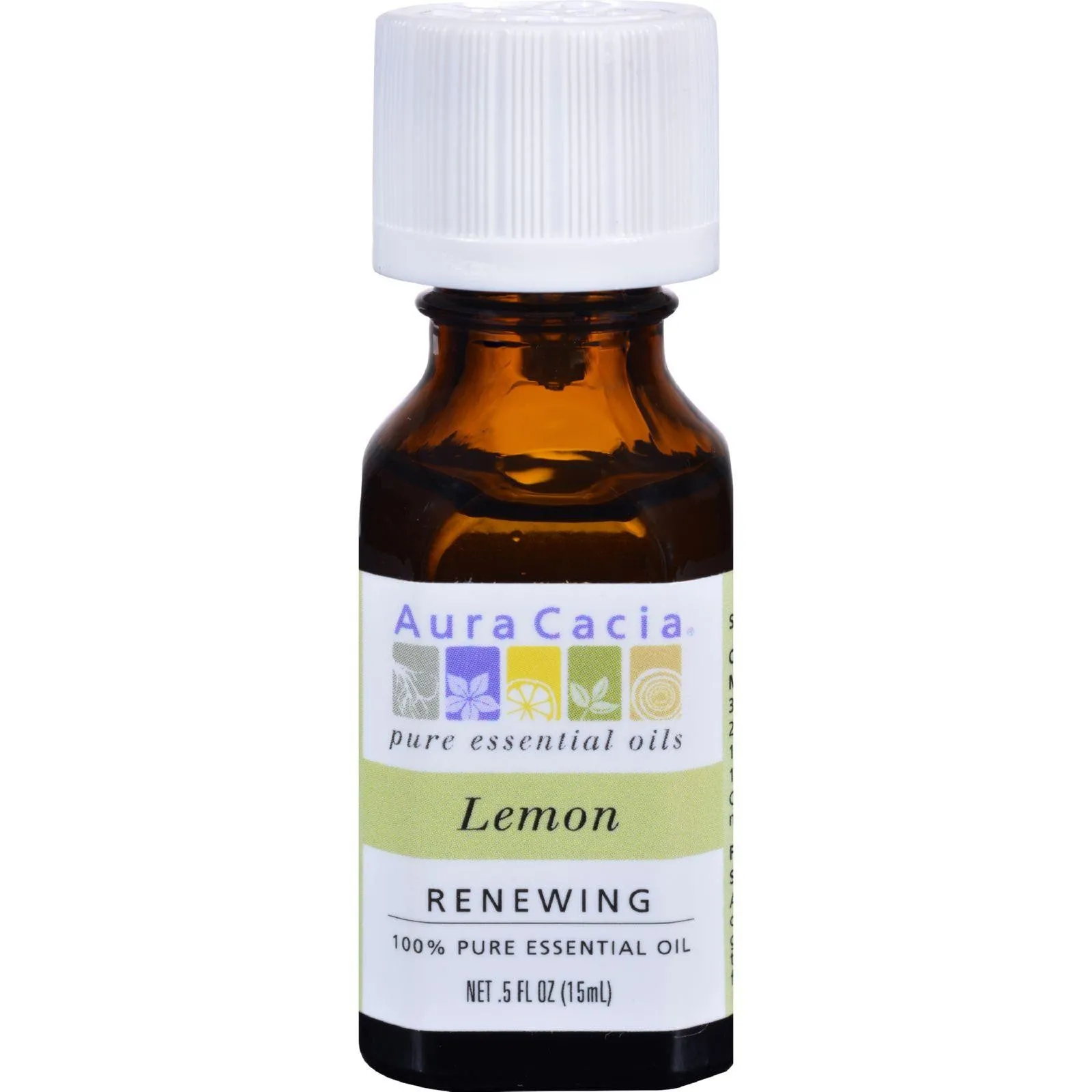 Aura Cacia Essential Oil - Lemon - 0.5 Fl Oz