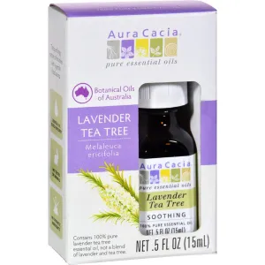 Aura Cacia Essential Oil - Pure - Lavender Tea Tree - .5 Fl Oz