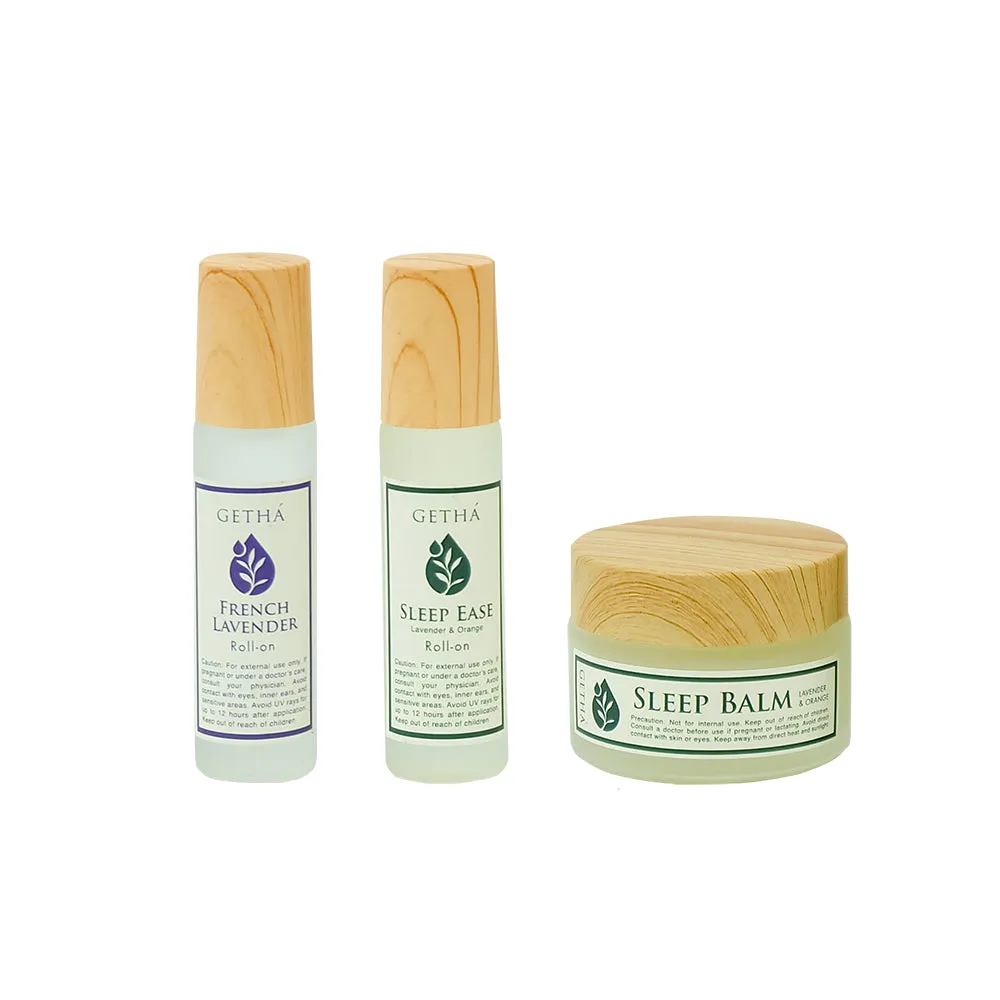 Beauty Sleep Set (Sleep Balm, French Lavender Roll-on & Sleep Ease Roll-on)