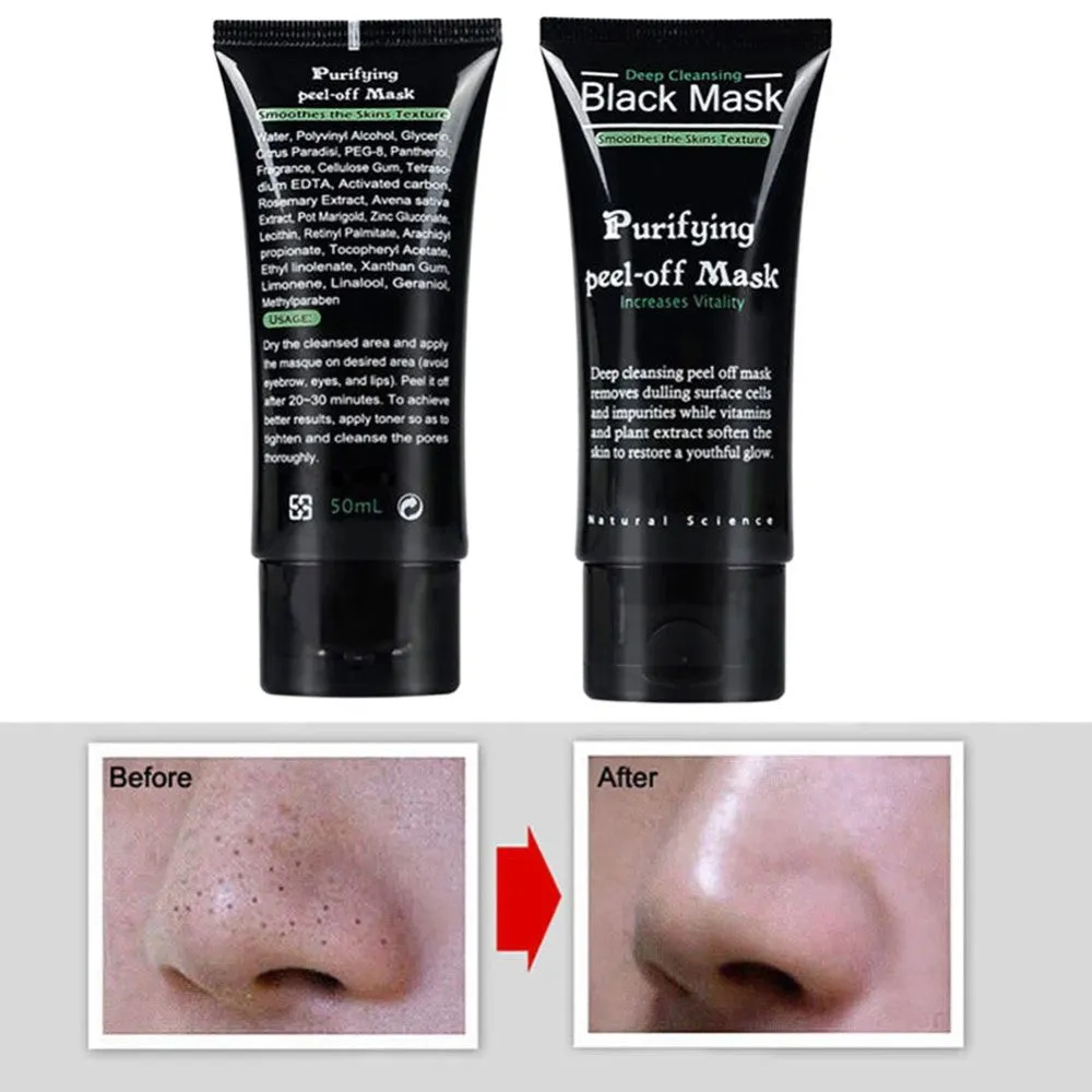 Blackhead Remover Deep Cleansing Purifying Peel Off Acne Mud Face Mask