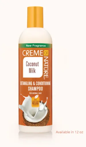 Creme Of Nature Coconut Milk Detangling & Conditioning Shampoo 12oz