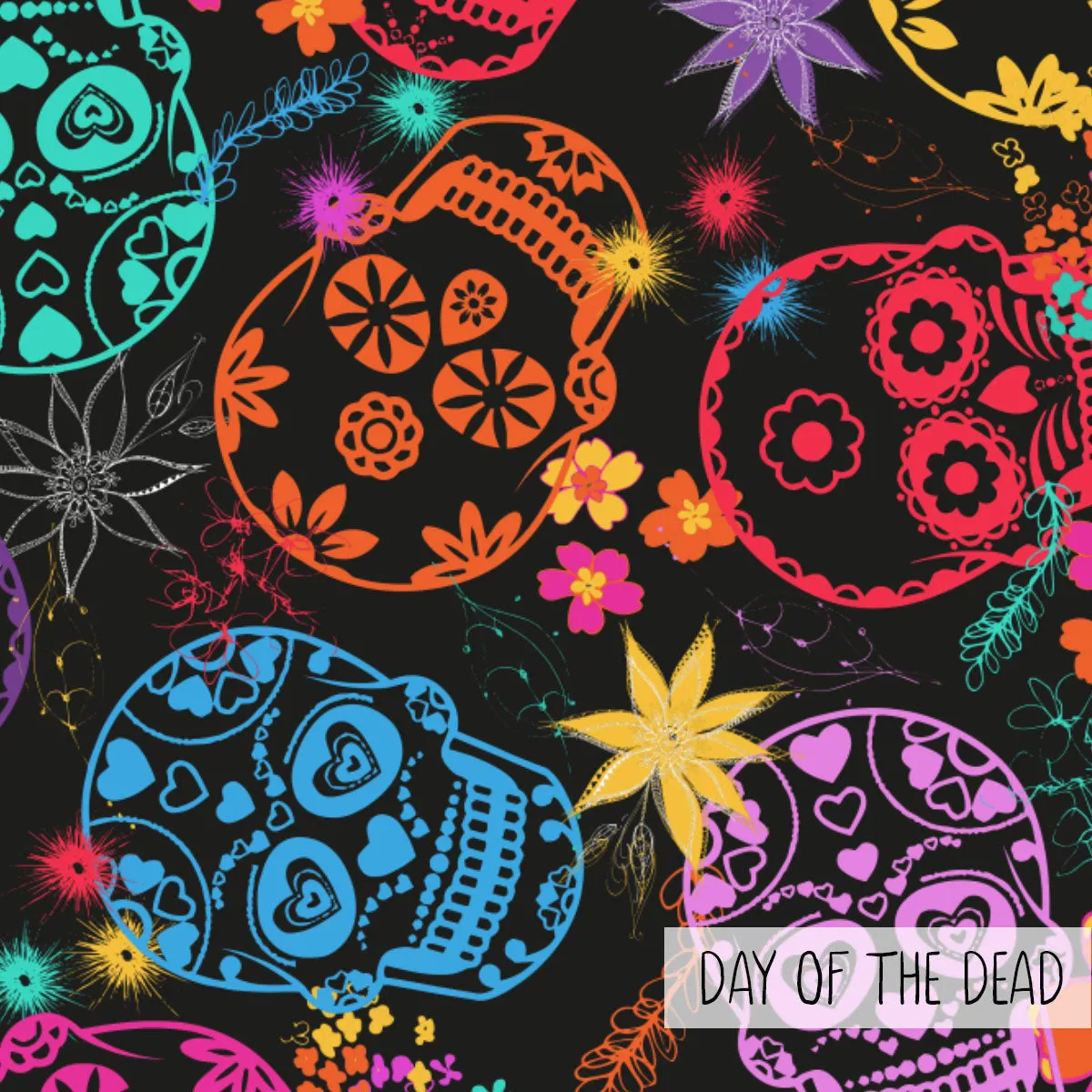 Double Layer Jazzy Shorts | Day of the Dead