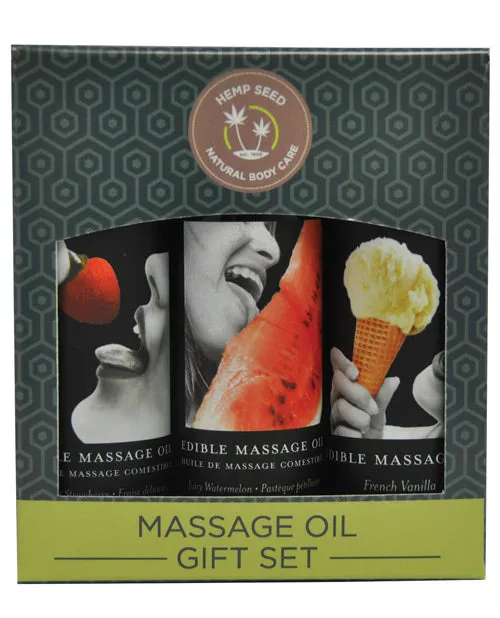 Earthly Body Edible Massage Oil Gift Set