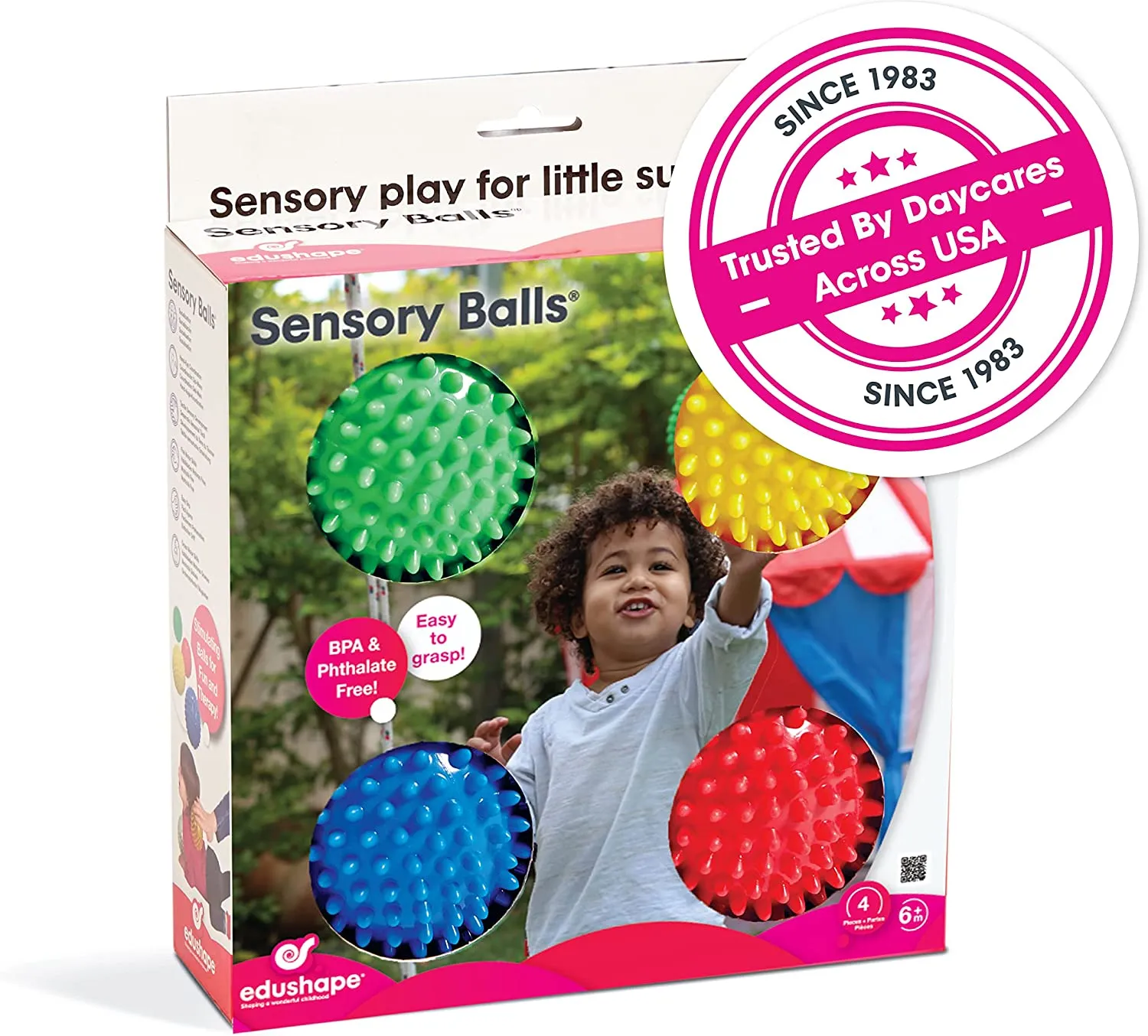 Edushape 10cm Sensory Ball Pack Of 4