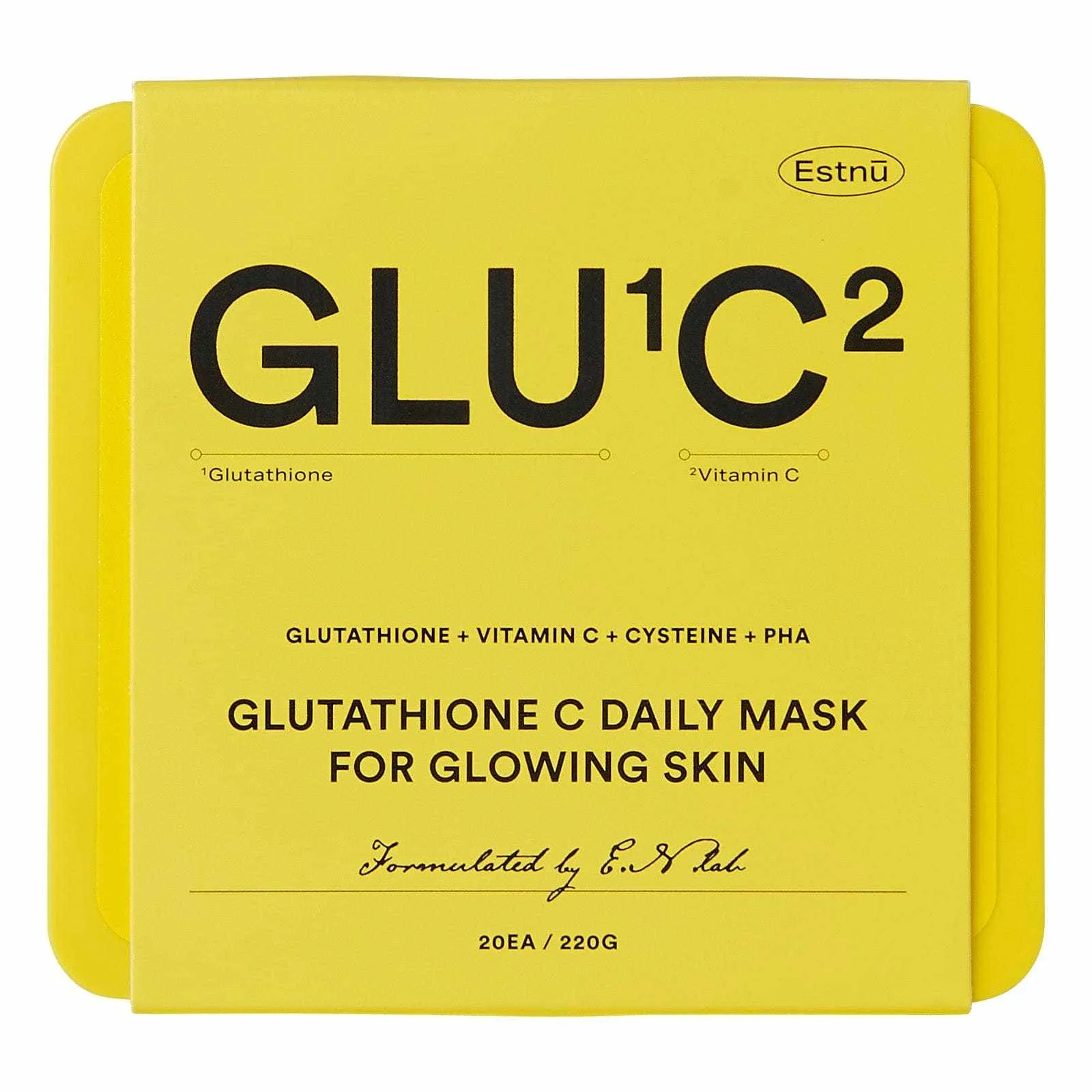 Glutathione GLU1C2 Glow Daily Masks (20 Sheets)