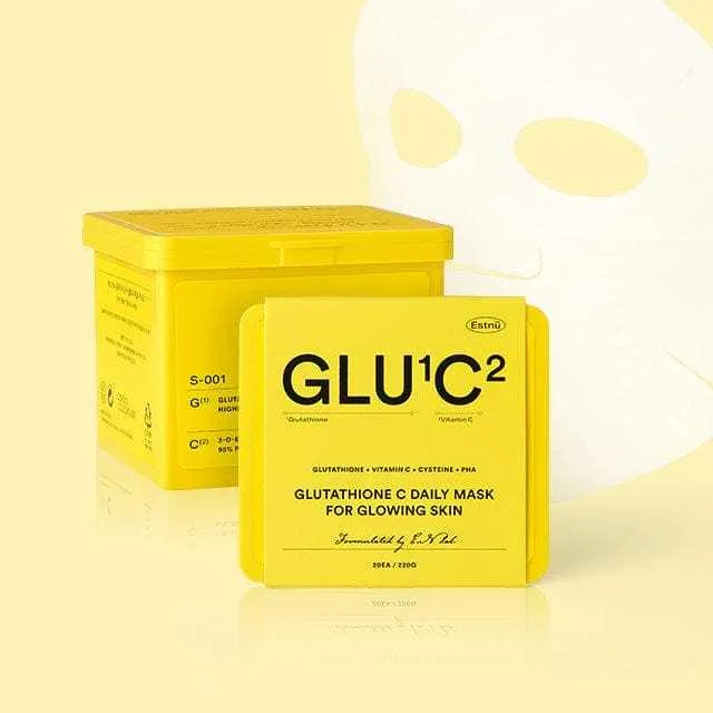 Glutathione GLU1C2 Glow Daily Masks (20 Sheets)