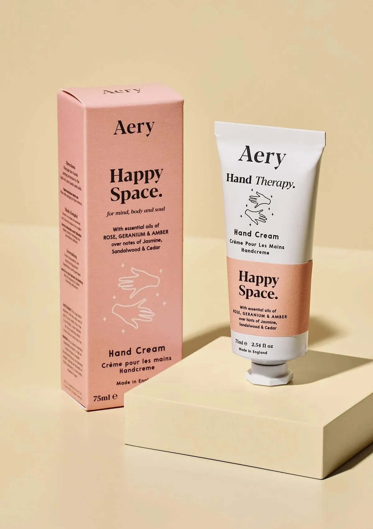 Happy Space Hand Cream - Rose Geranium And Amber