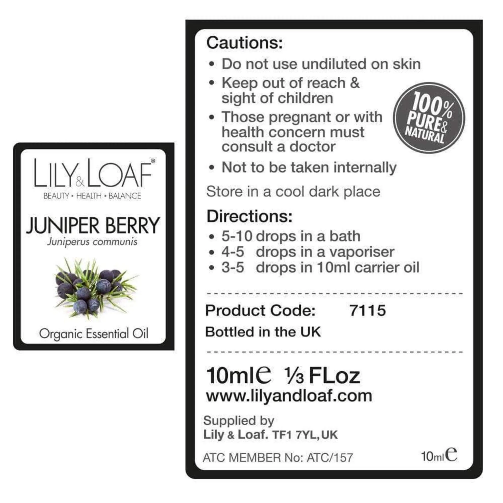 Juniper Berry Organic Essential Oil