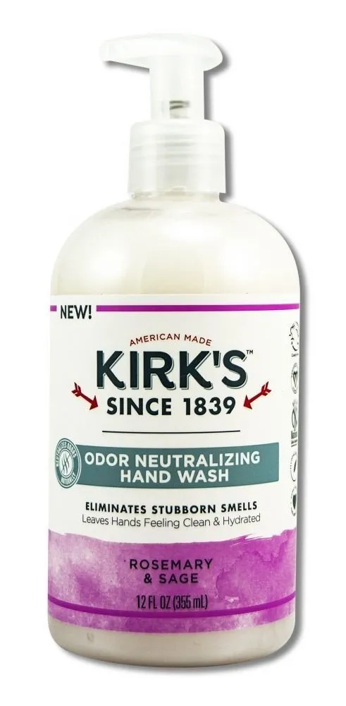 Kirk's Natural Odor Neutralizing Hydrating Hand Soap Rosemary & Sage 12 oz Liquid