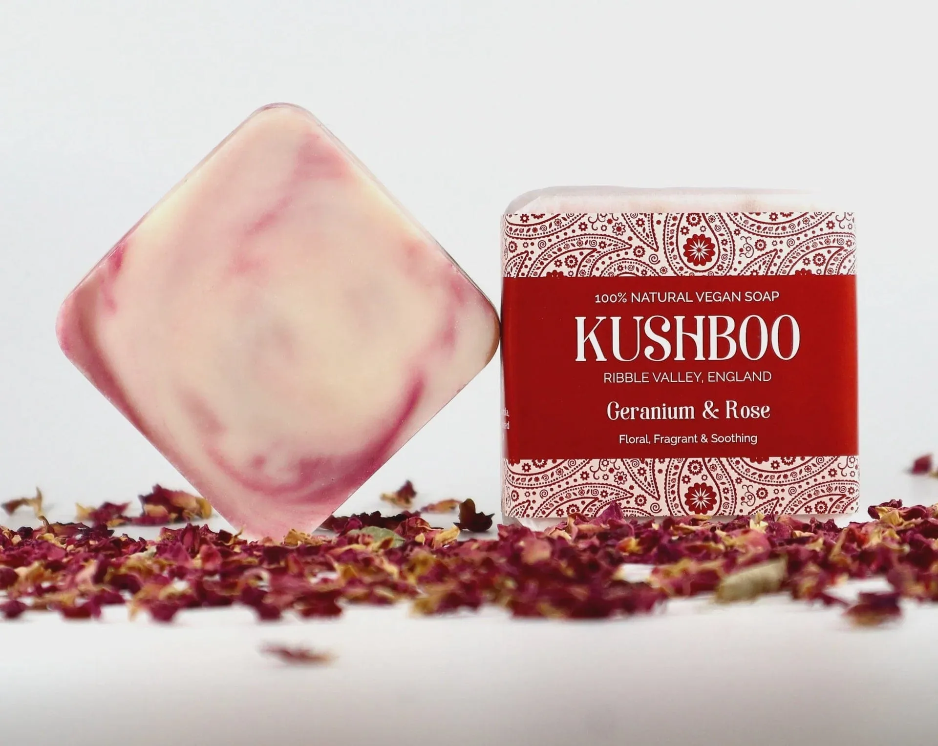 Kushboo Natural Soap Geranium & Rose