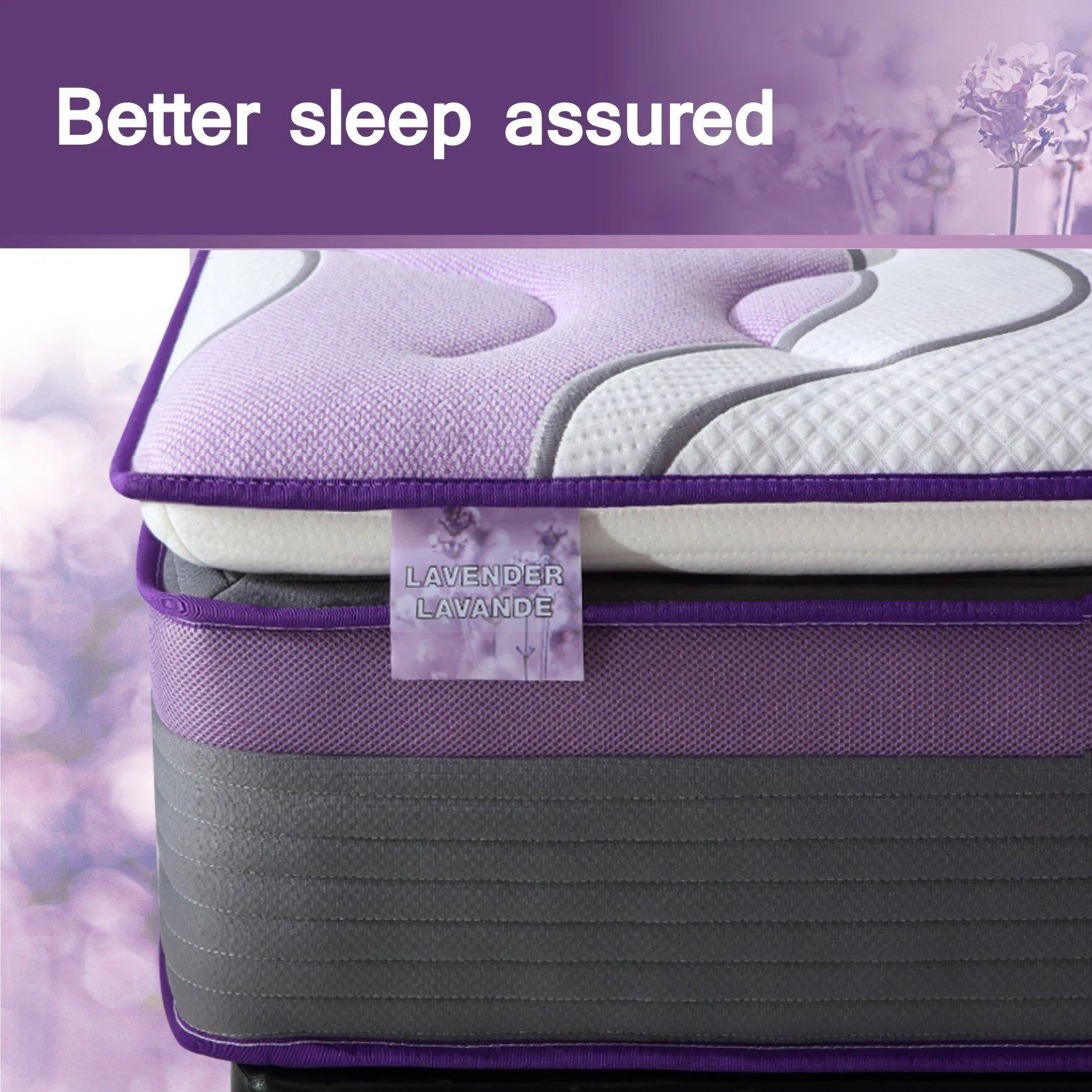 Maison Blanche | Chateau Royal - Lavender Scent Rolled Mattress (in-store pickup only)