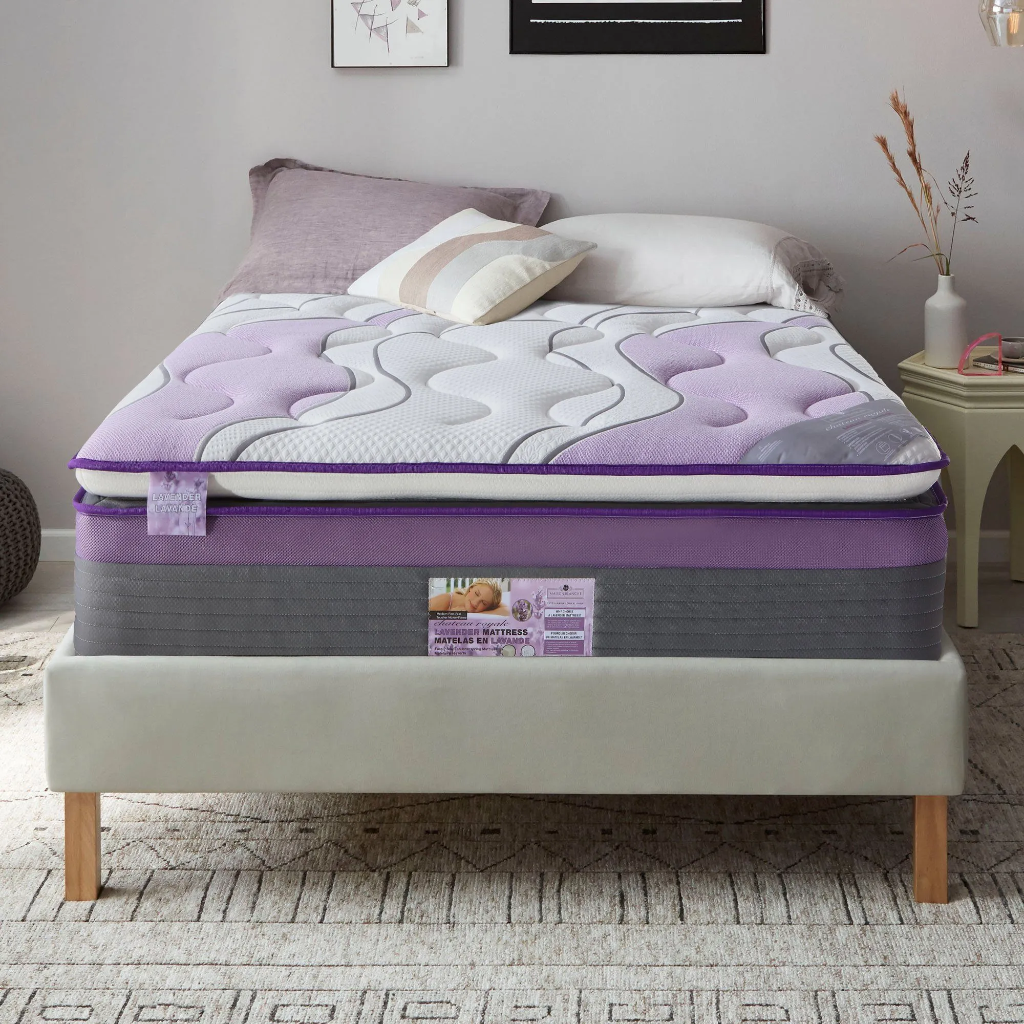 Maison Blanche | Chateau Royal - Lavender Scent Rolled Mattress (in-store pickup only)