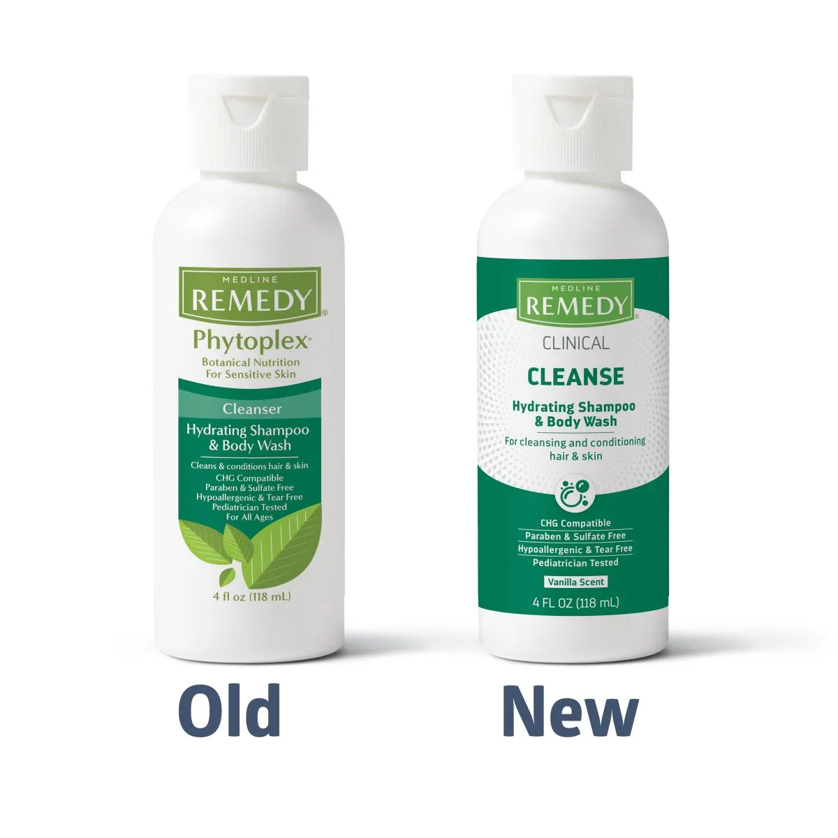 Medline Remedy Clinical Hydrating Shampoo and Body Wash, Various Sizes