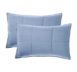 Nimes Linen Standard Pillowsham Pair Nightfall