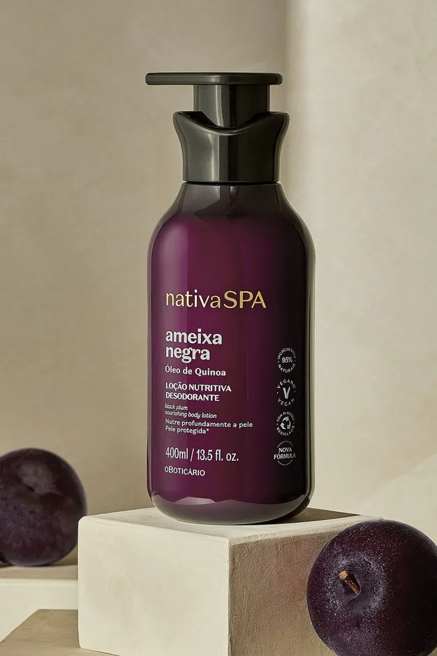 O Boticario Nativa Spa Black Plum Women's  Moisturizing Body Lotion