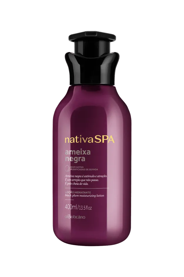 O Boticario Nativa Spa Black Plum Women's  Moisturizing Body Lotion