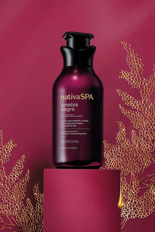 O Boticario Nativa Spa Black Plum Women's  Moisturizing Body Lotion