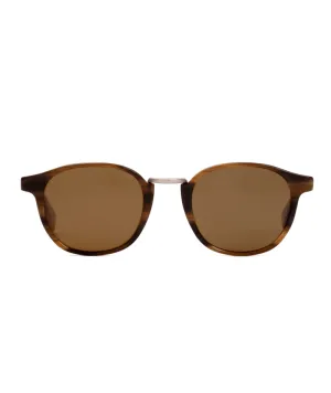 Otis A Day Late Sunglasses-Eco Hornwood/Brown Polar