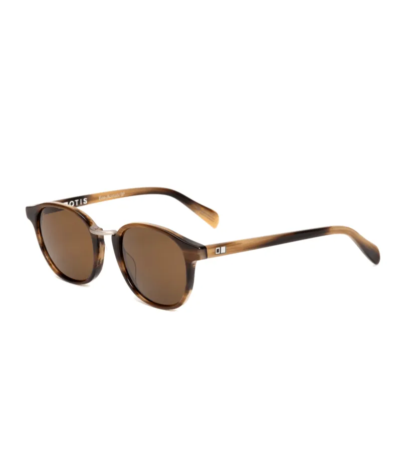 Otis A Day Late Sunglasses-Eco Hornwood/Brown Polar