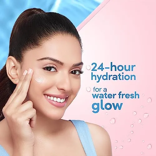 POND'S Super Light Gel Oil Free Face Moisturizer 100g, With Hyaluronic Acid & Vitamin E for Fresh Glowing Skin & 24 hr Hydration - Daily Use