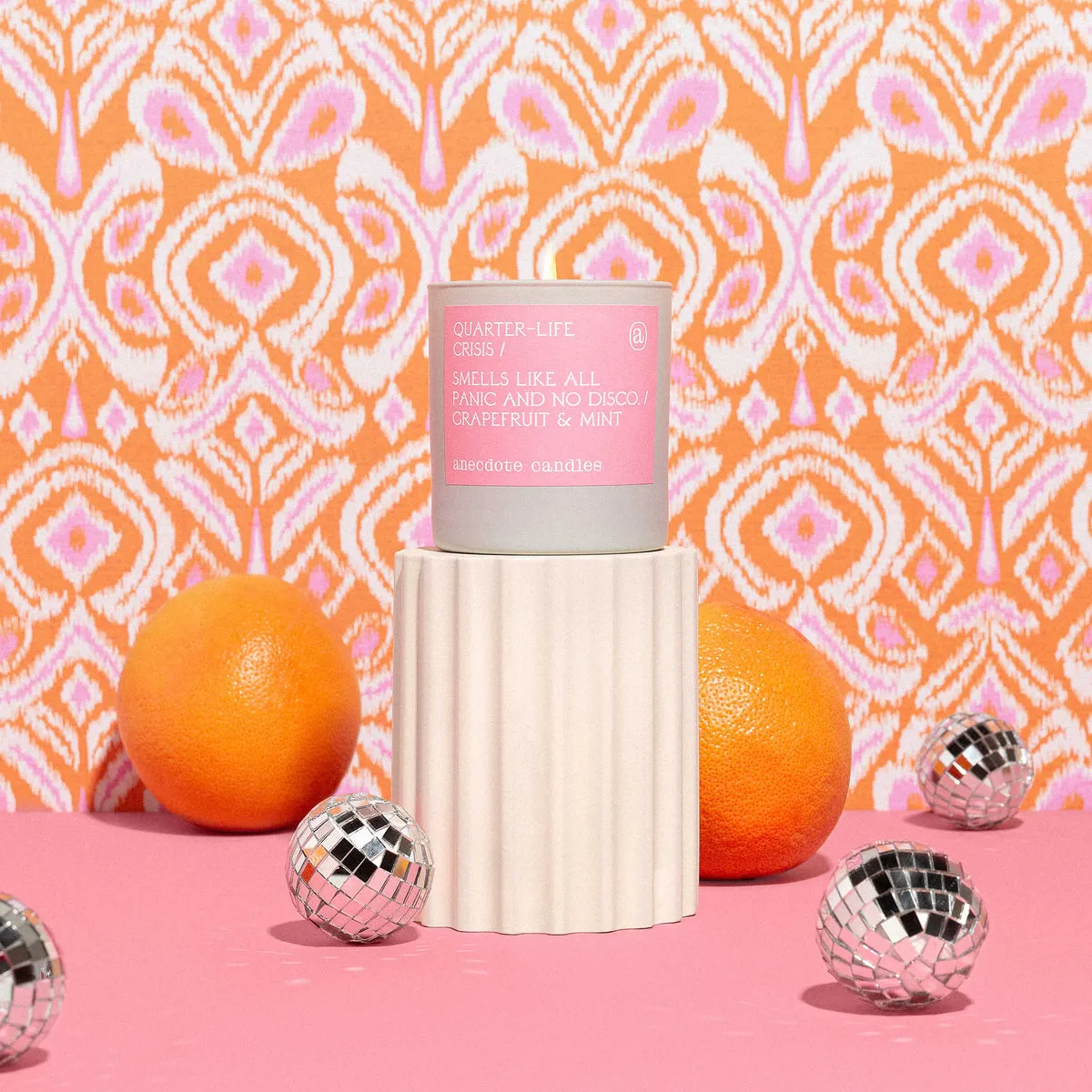 Quarter Life Crisis Tumbler Grapefruit & Mint Candle